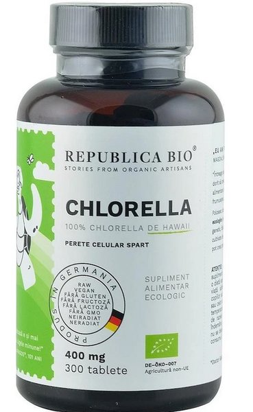 Chlorella bio de Hawaii (400 mg) Republica BIO